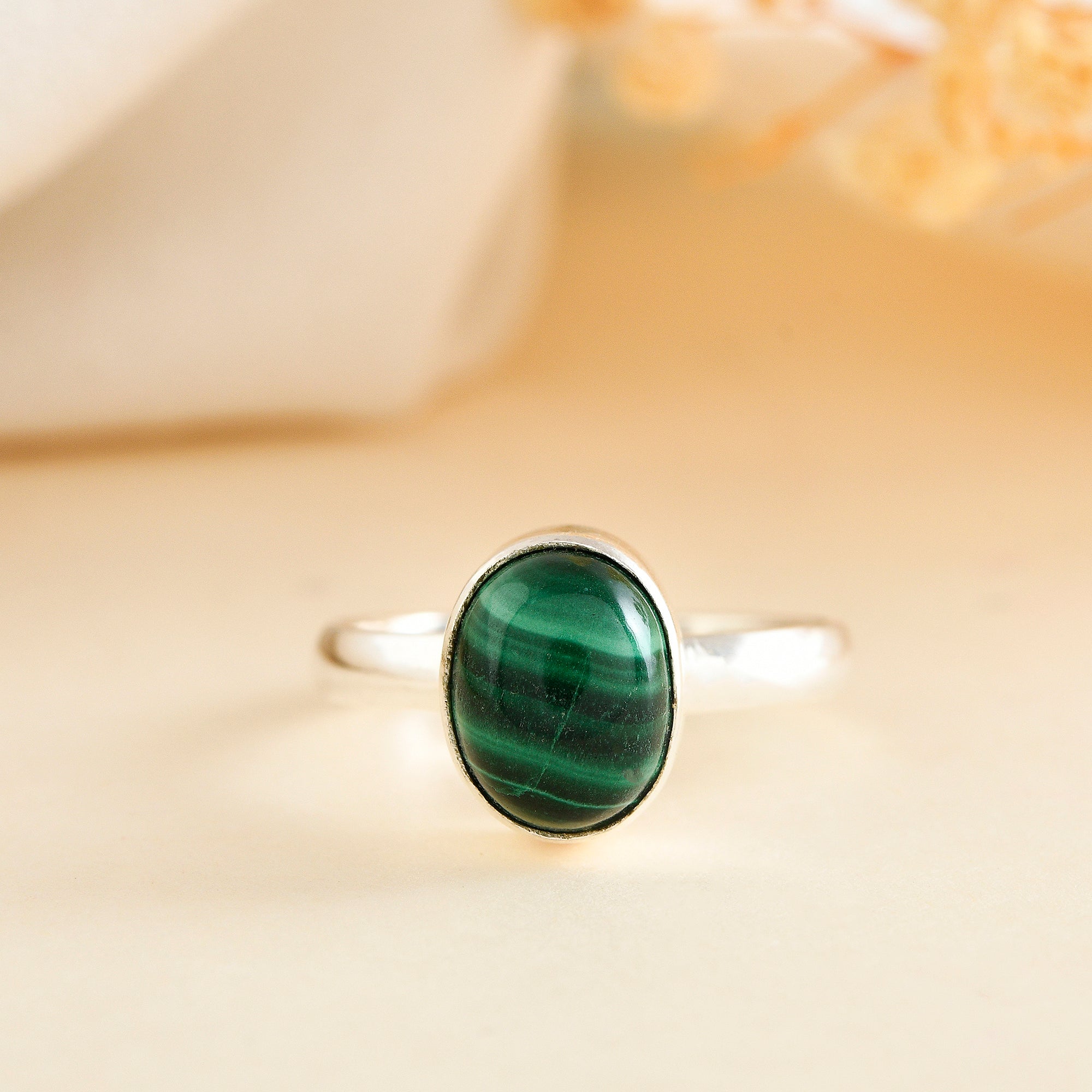 Malachite ring - WorldOfOorja