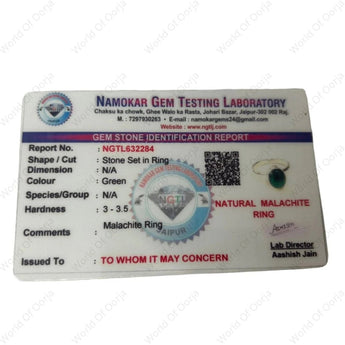 Malachite Ring - WorldOfOorja