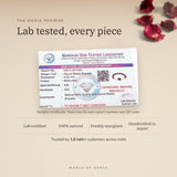 Capricorn Zodiac Bracelet lab certificate with QR code – The Oorja promise