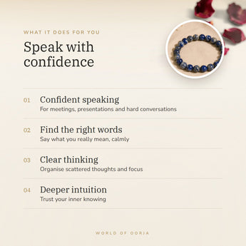 Lapis Lazuli bracelet benefits – World of Oorja