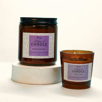 Mini Amethyst Tranquil Dreams Candle - WorldOfOorja
