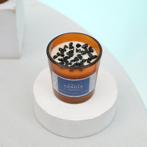 Mini Black Tourmaline Mystic Tide Candle - WorldOfOorja