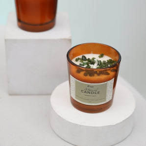 Mini Green Aventurine Verdant Calm Candle - WorldOfOorja