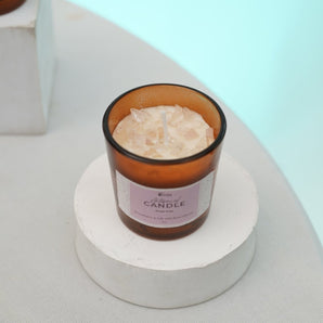 Mini Rose Quartz Rose Kiss Candle - WorldOfOorja