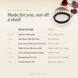 Why World of Oorja – Black Obsidian Bracelet made for you, finished by hand in Jaipur
