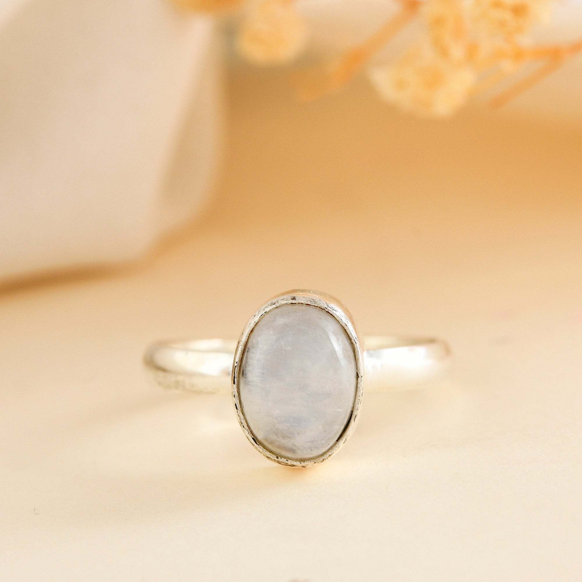 Moonstone ring - WorldOfOorja