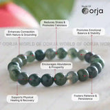 Moss agate bracelet - WorldOfOorja