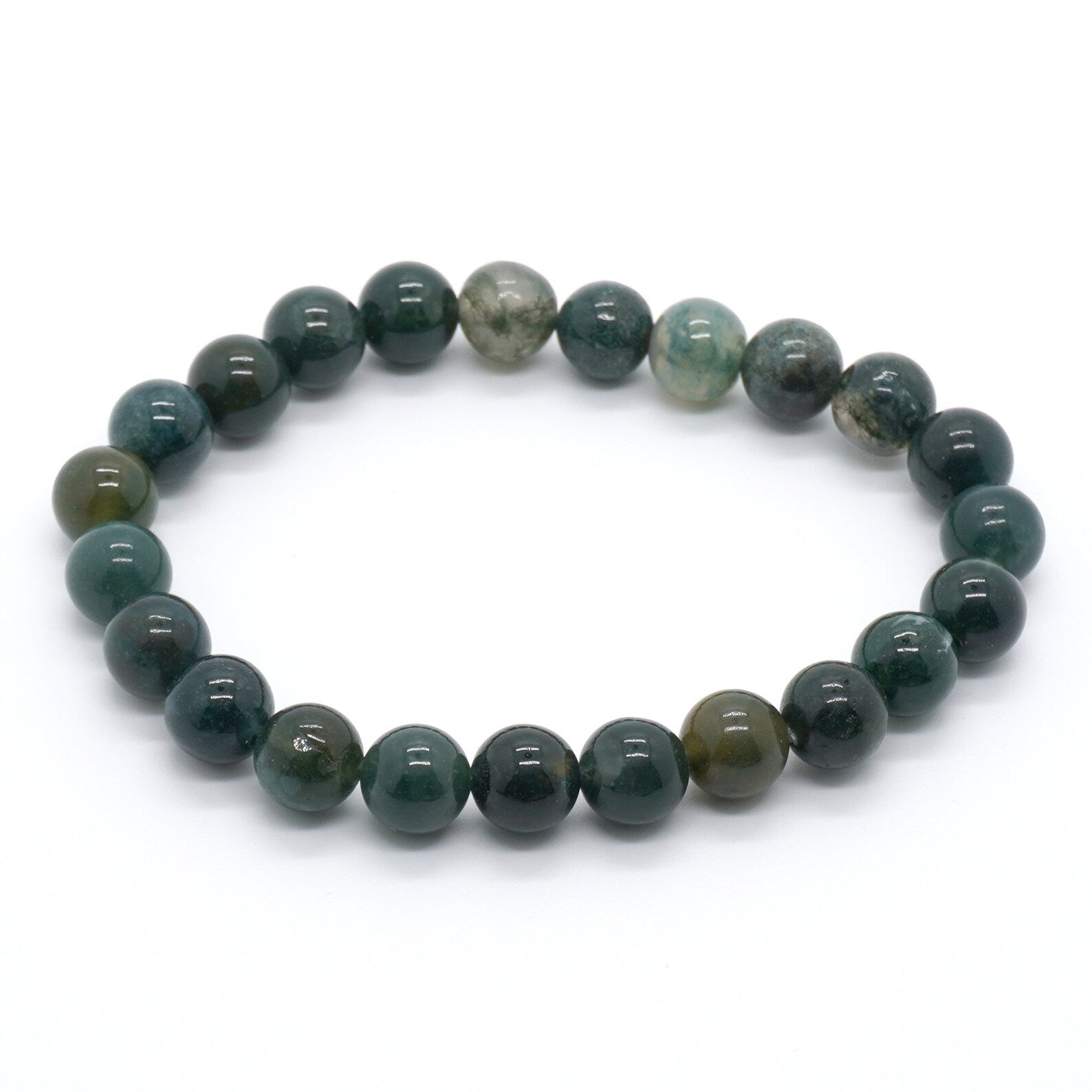 Moss agate bracelet - WorldOfOorja