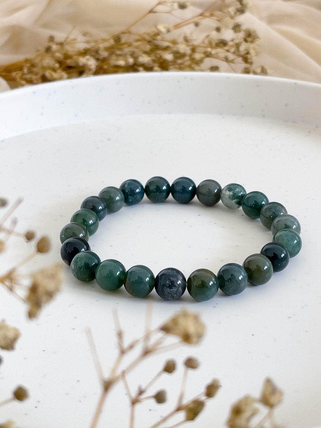 Moss agate bracelet - WorldOfOorja