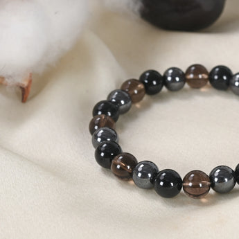 Mulank 4 Crystal Bracelet natural stones detail - WorldOfOorja