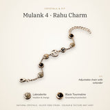 Mulank 4 bracelet crystals and fit – Labradorite, Black Tourmaline, adjustable chain