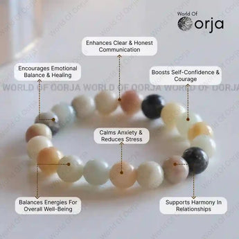 Multi - amazonite bracelet - WorldOfOorja
