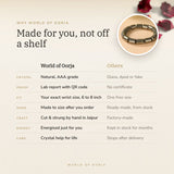 Why World of Oorja – Pyrite Cylinder Bracelet made for you, finished by hand in Jaipur