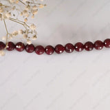 Natural Ruby Diamond Cut Silver Adjustable Bracelet - WorldOfOorja