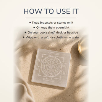 How to use your Selenite Charging Plate