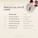 Why World of Oorja – Pyrite Pencil Pendant made for you, finished by hand in Jaipur