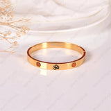 Om 5 Mukhi Rudraksha Kada Bracelet - WorldOfOorja