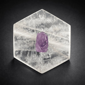Amethyst Ganesha idol for car