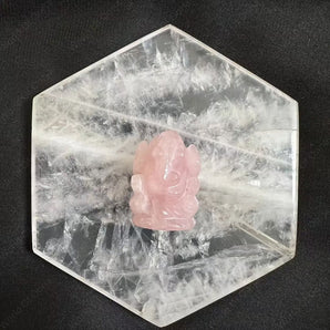 Rose Quartz Ganesha idol for car