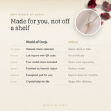 Why World of Oorja – Rose Quartz Pencil Pendant made for you, finished by hand in Jaipur
