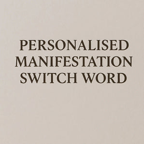 Personalised Manifestation Switch Words - WorldOfOorja