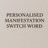 Personalised Manifestation Switch Words - WorldOfOorja