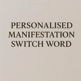 Personalised Switch Word card for the couple
