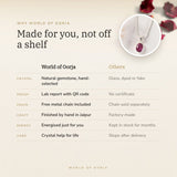 Why World of Oorja – Ruby (Manik) Pendant made for you, finished by hand in Jaipur