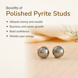 Benefits of Polished Pyrite Studs – World of Oorja