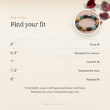 Money Attraction Cylinder Bracelet size guide – 6 to 8 inch