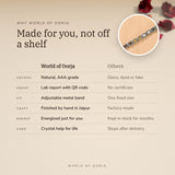 Why World of Oorja – Silver Plated Dhan Yog Bracelet made for you, finished by hand in Jaipur