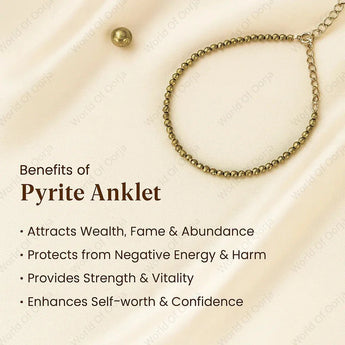 Pyrite Anklet – Handcrafted in Jaipur