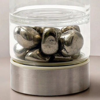 Pyrite Crystal Infused Water Bottle - WorldOfOorja