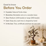 Pyrite Crystal Tree – good to know before you order