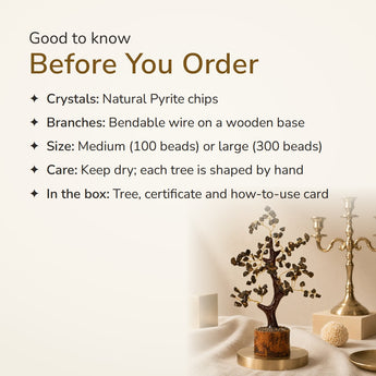 Pyrite Crystal Tree – good to know before you order