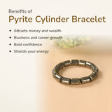 Benefits of Pyrite Cylinder Bracelet – World of Oorja