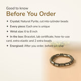 Pyrite Cylinder Bracelet – good to know before you order