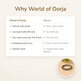 Why World of Oorja – Pyrite Cylinder Bracelet