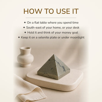 How to use your Pyrite Pyramid (Indian Origin)