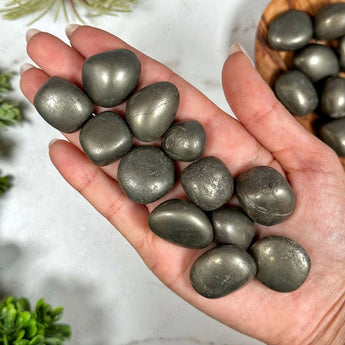 Pyrite Tumble Stones - WorldOfOorja