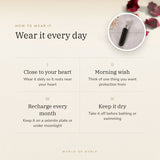 How to wear your Black Tourmaline Pencil Pendant – daily wear, morning wish, recharge on selenite or moonlight