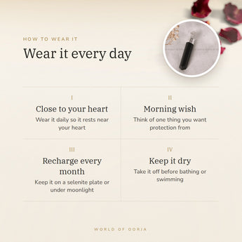 How to wear your Black Tourmaline Pencil Pendant – daily wear, morning wish, recharge on selenite or moonlight
