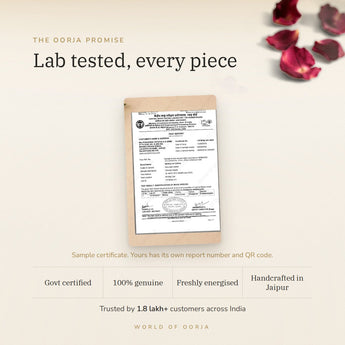 Silver Plated Karungali Bracelet lab certificate with QR code – The Oorja promise