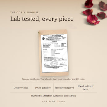 Silver Plated Karungali Bracelet lab certificate with QR code – The Oorja promise