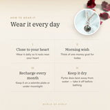How to wear your Pyrite Pendant Mini – daily wear, morning wish, recharge on selenite or moonlight