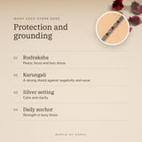 Silver Plated Rudraksha & Karungali Bracelet benefits – World of Oorja