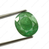 4.68 Ratti Emerald stone – oval cut, vibrant green Pann
