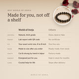 Why World of Oorja – Smoky Quartz Bracelet made for you, finished by hand in Jaipur