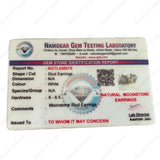 Rainbow Moonstone Studs - WorldOfOorja