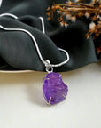 Raw Amethyst Pendant